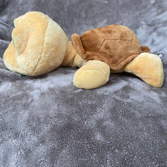 Russ Berrie Lil Peeper Shelly Turtle Plush 15" Big Green Eyes Red Rose Toy READ - Picture 13 of 16